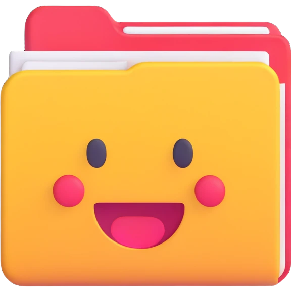folder icon, 3D emoji style emoji