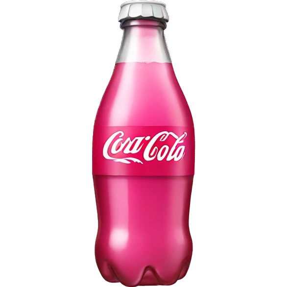 Pink coke bottle  emoji