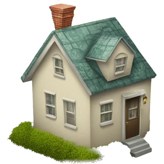 house with a dollar on it emoji