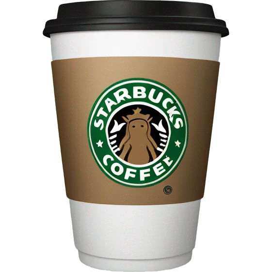 Starbucks coffee cup emoji
