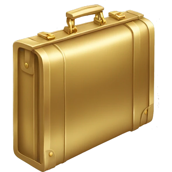 gold briefcase emoji