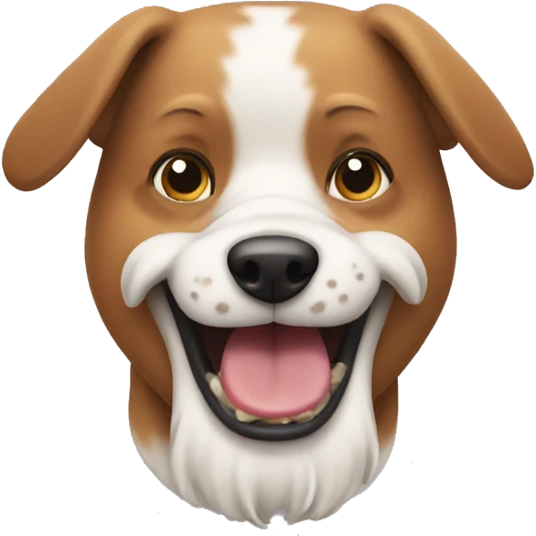dog with eating  emoji