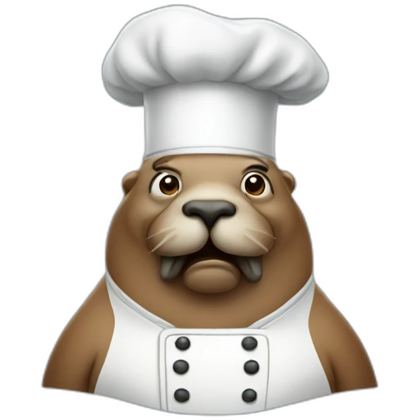 walrus chef emoji
