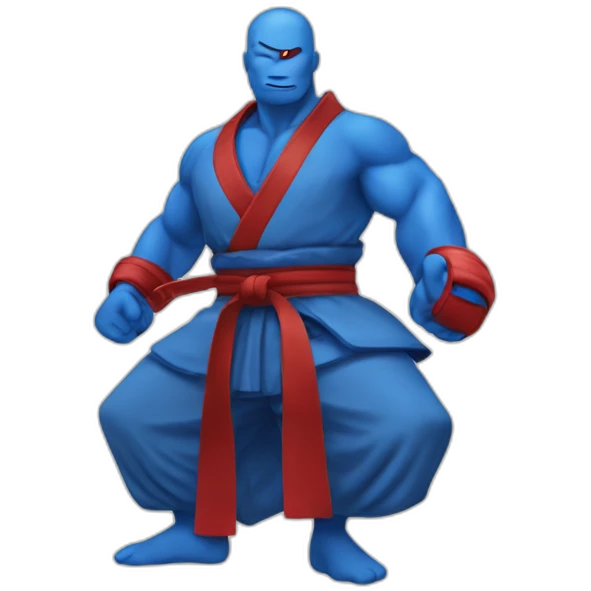 Dojo rouge et bleu emoji
