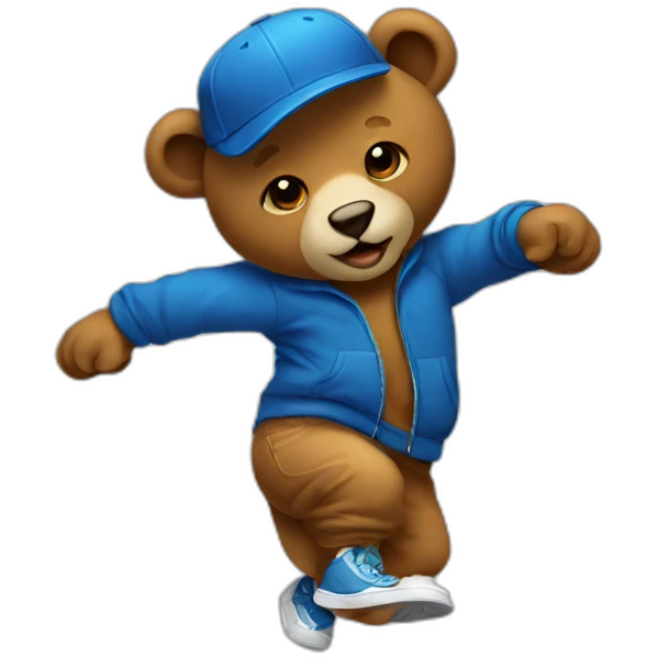 Bboy bear emoji