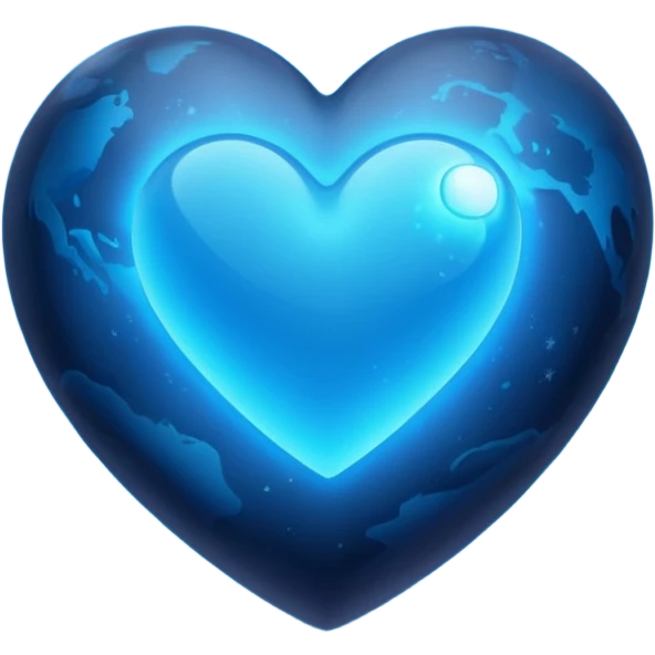 Planet heart in the space  emoji