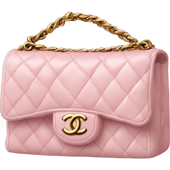 Chanel bag baby pink emoji