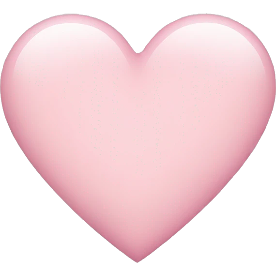 Light pink heart  emoji