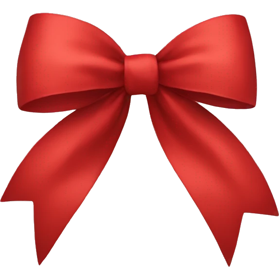 Red bow emoji