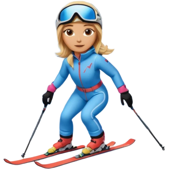 Woman Skiing , Bround Matterhorn emoji