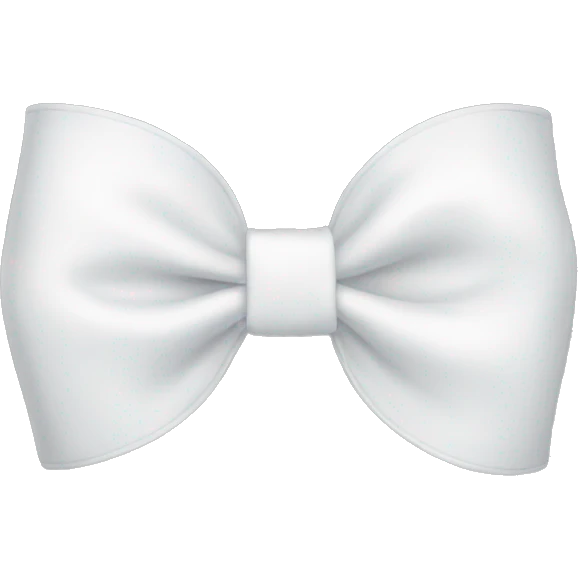 white bow emoji
