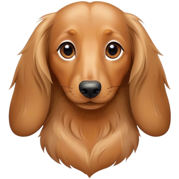 long-haired dachshund emoji