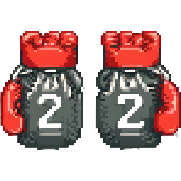 красные боксерские перчатки с надписью "23", no background emoji