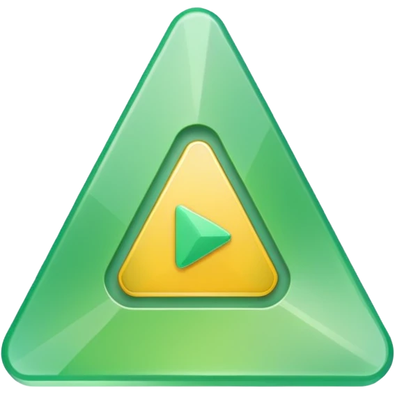 All solid Light green small triangle play button  emoji