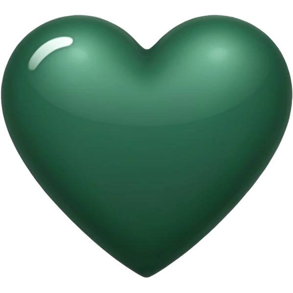 Dark green heart emoji emoji