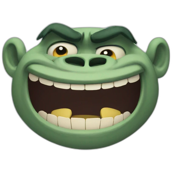 2-d gorillaz smile emoji