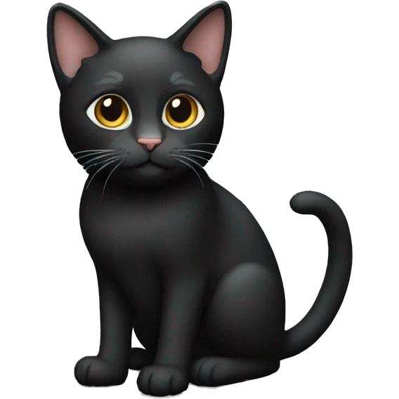 Cat black emoji