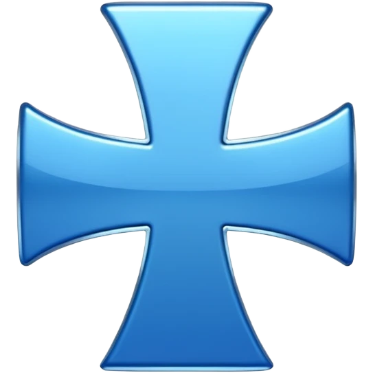 Blue plus(addition) symbol emoji