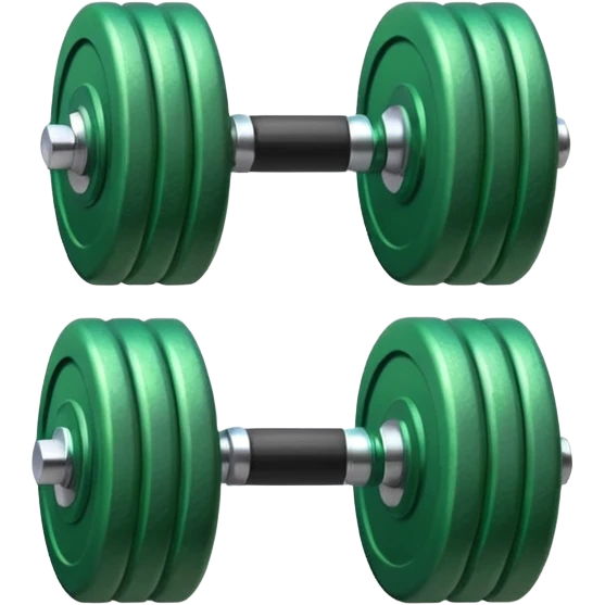 green dumbbell emoji