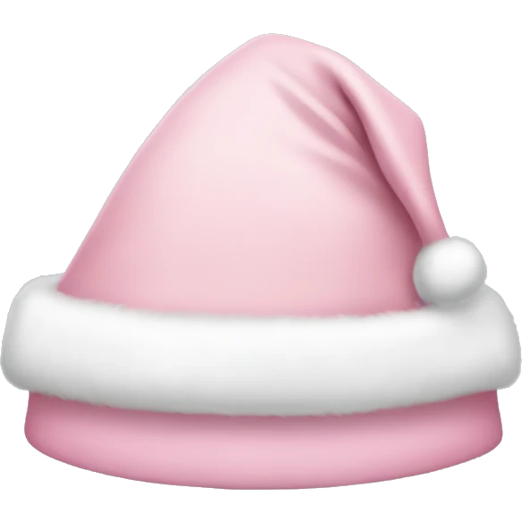 light pink santa hat emoji