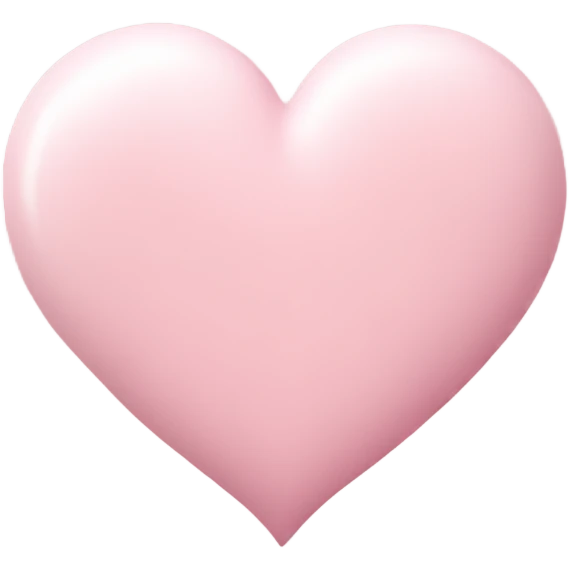 pastel pink heart emoji
