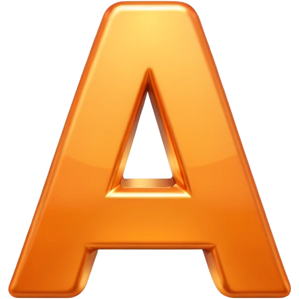 Изображение письма в светло-оранжевых тонах. 3D изображение emoji