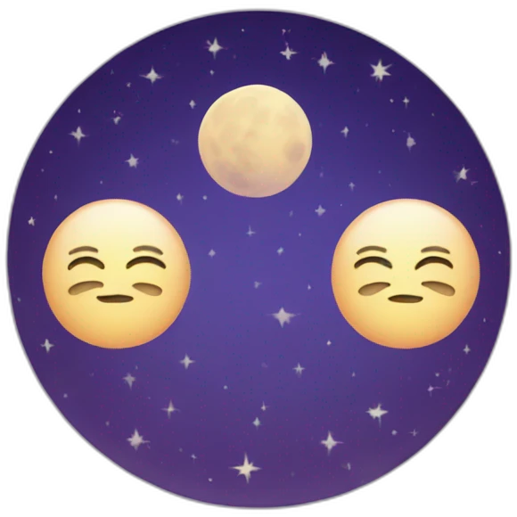 triple moon emoji
