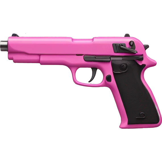 Pink gun emoji