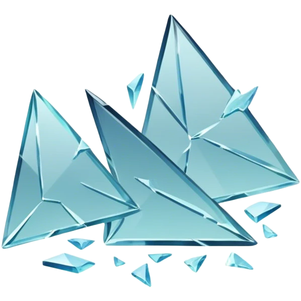 Reflections Shards of broken glass emoji
