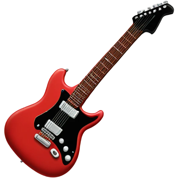 electric guitar emoji red emoji