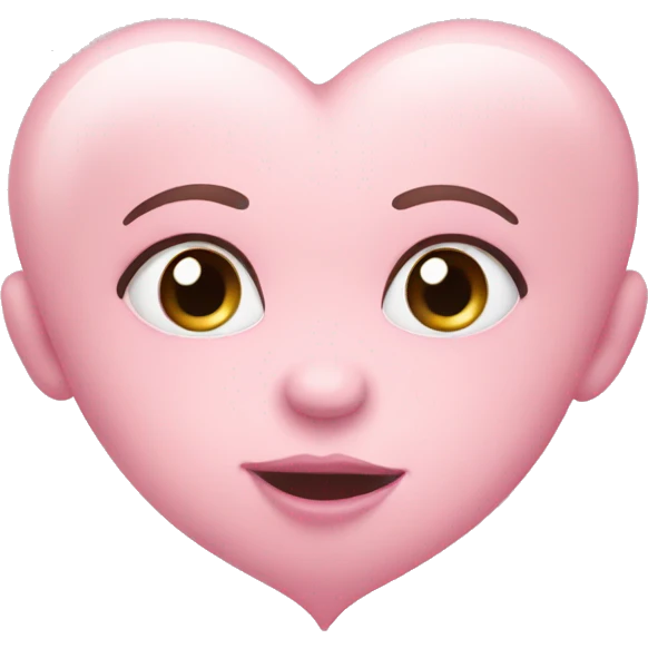Baby pink heart emoji