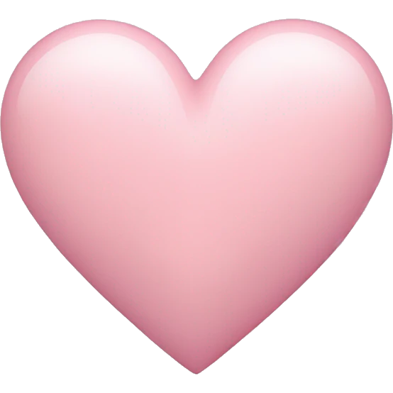 pastel pink heart emoji