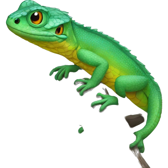 lezard in winter emoji