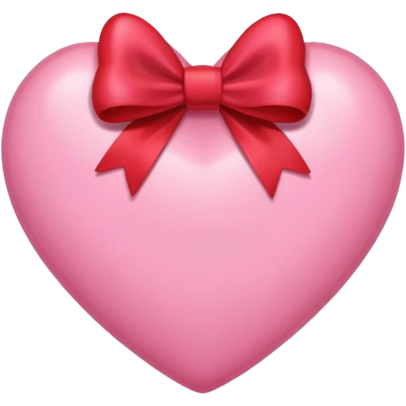 A pink heart with bow emoji