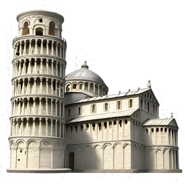 Super small Leaning tower of pisa  emoji