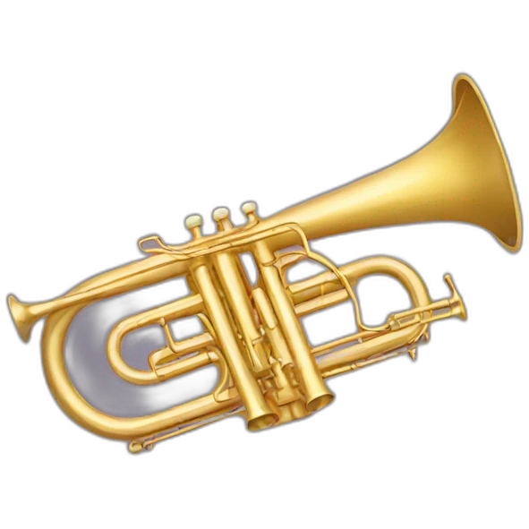 golden trombone badge emoji