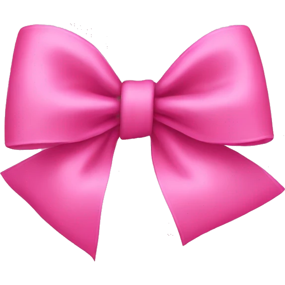 pink bow  emoji