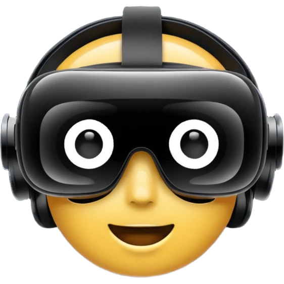 Lentes de realidad virtual emoji