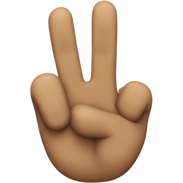 Crossing fingers for good luck emoji