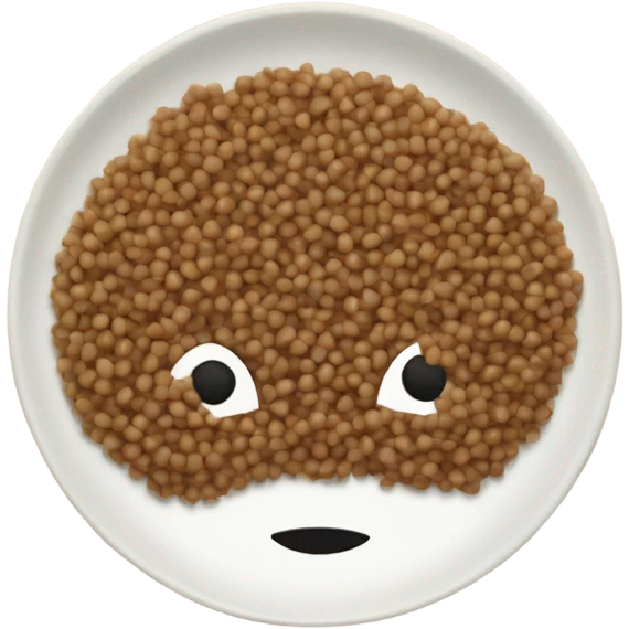 buckwheat in a plate emoji