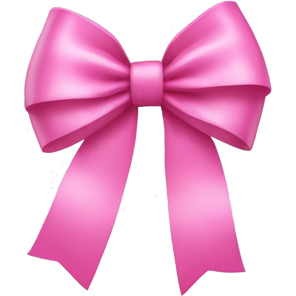 Pink bow emoji