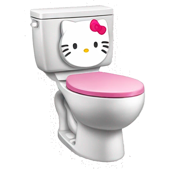 Hello-kitty toilet emoji
