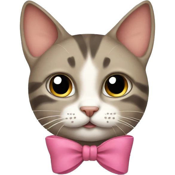 Cat with bow emoji