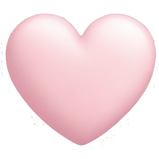 pastel pink heart emoji