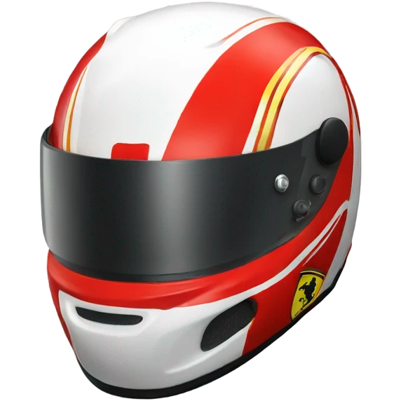 Ferrari F1 helmet  emoji