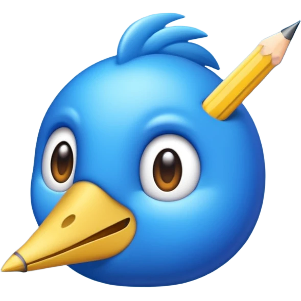 Um emoji de arara azul emoji