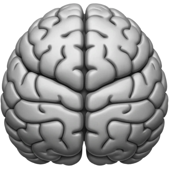 generate realistic brain emoji