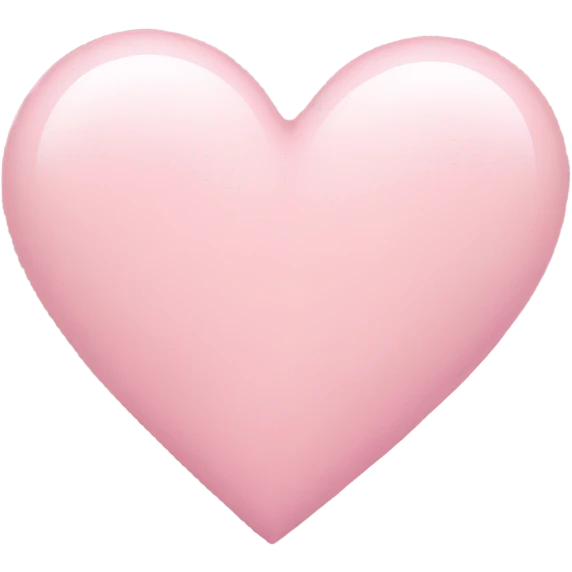 Light pink heart  emoji