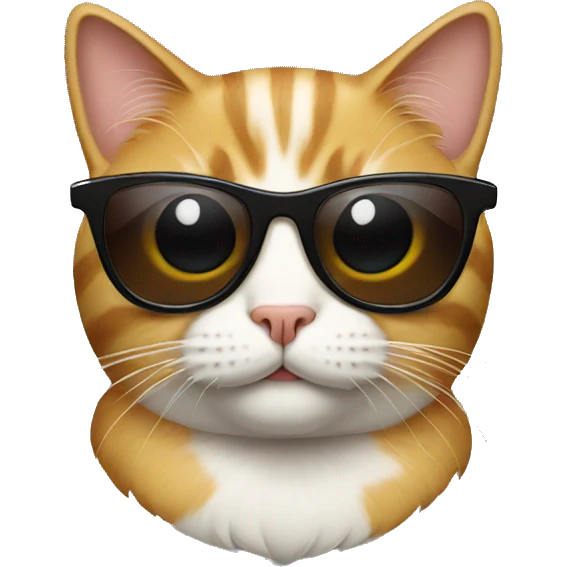 Cat with sunglasses emoji