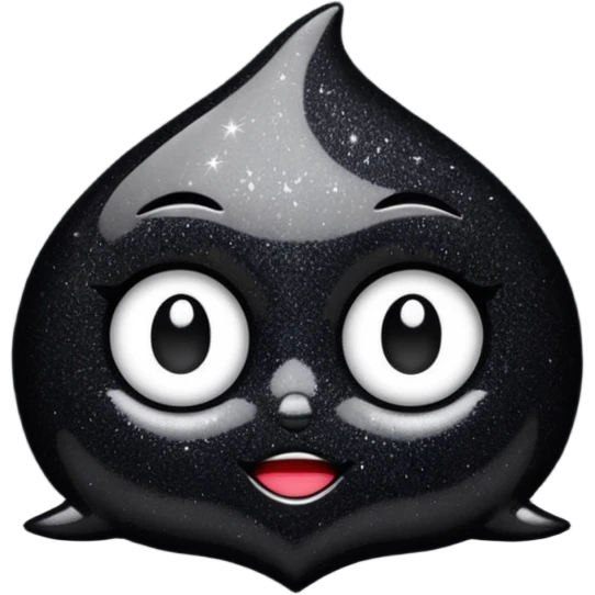 black sparkle emoji